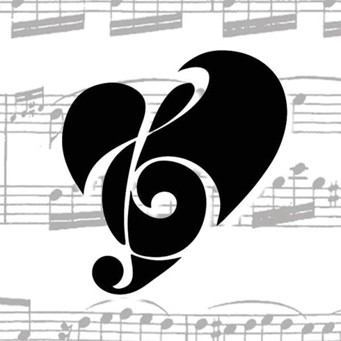 BW Musical Notes Nintendo 2DS XL (2017) Skin