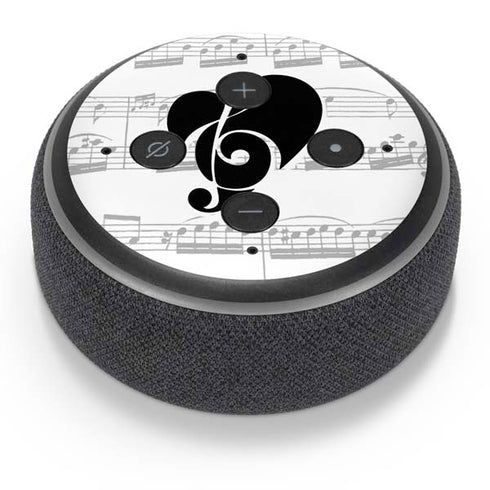 BW Musical Notes Amazon Echo Dot Skin