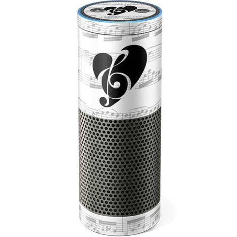 BW Musical Notes Amazon Echo Skin