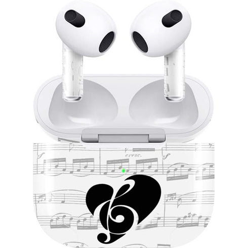 BW Musical Notes Apple AirPods (3rd Gen 2021) Skin