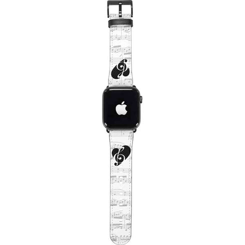 BW Musical Notes Apple Watch Band 42-44mm