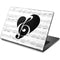 BW Musical Notes Dell Chromebook Skin