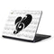 BW Musical Notes Samsung Chromebook Skin