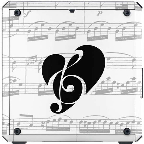 BW Musical Notes Cooler Master MasterBox Q300L Mini Tower Skin