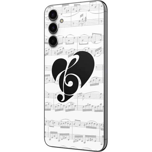 BW Musical Notes Galaxy A14 5G Skin