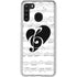 BW Musical Notes Galaxy A21 Clear Case