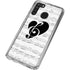 BW Musical Notes Galaxy A21 Clear Case