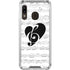 BW Musical Notes Galaxy A30 Clear Case