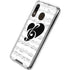 BW Musical Notes Galaxy A30 Clear Case