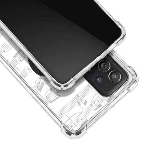 BW Musical Notes Galaxy A52 5G Clear Case