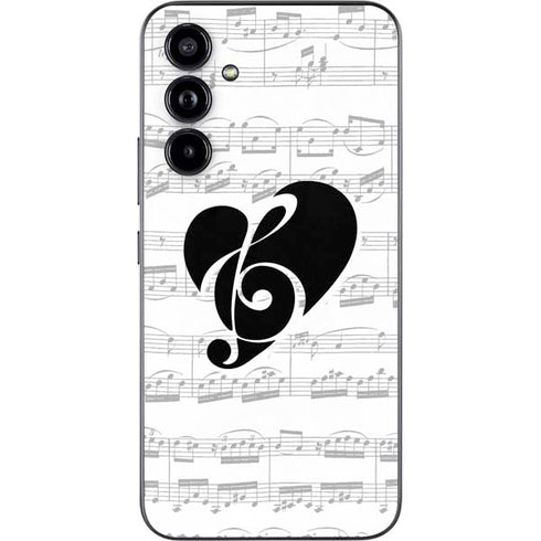 BW Musical Notes Galaxy A54 5G Skin