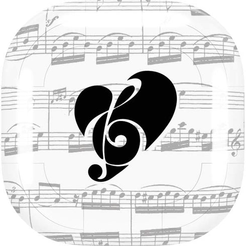 BW Musical Notes Galaxy Buds Live Skin