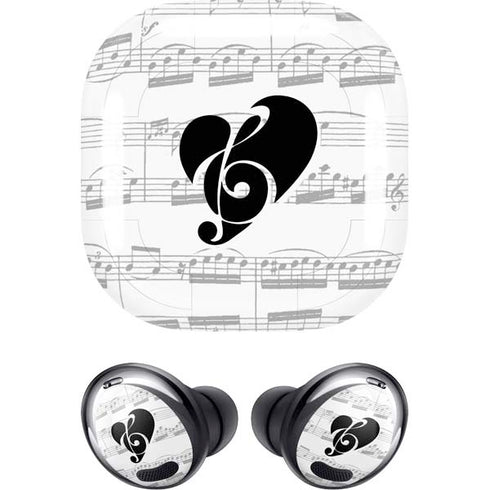 BW Musical Notes Galaxy Buds Pro Skin