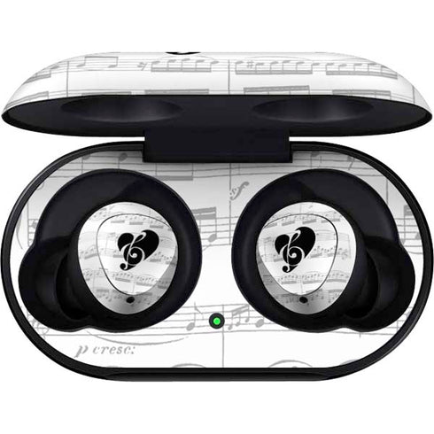 BW Musical Notes Galaxy Buds Skin