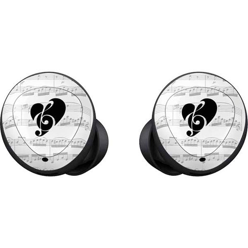 BW Musical Notes Galaxy Buds Skin