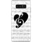 BW Musical Notes Galaxy Note 8 Skin