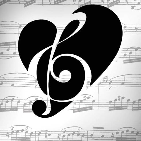 BW Musical Notes Galaxy Note 8 Skin