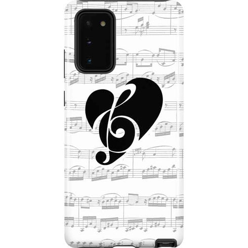 BW Musical Notes Galaxy Note20 5G Pro Case