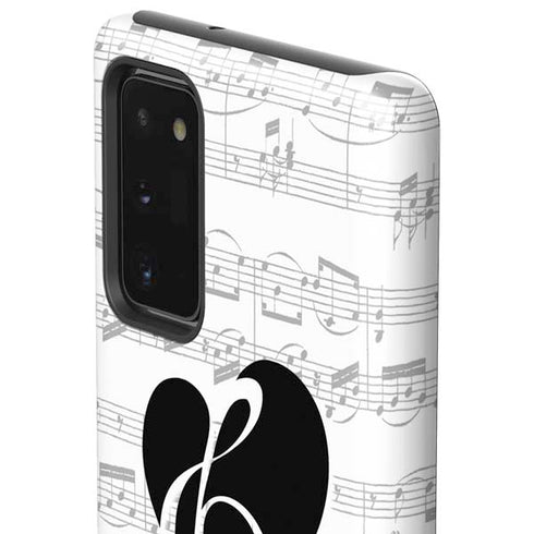 BW Musical Notes Galaxy Note20 5G Pro Case