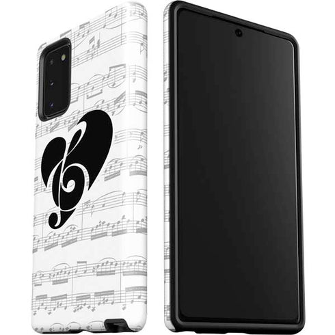 BW Musical Notes Galaxy Note20 5G Pro Case