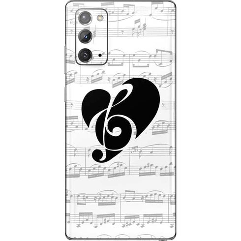 BW Musical Notes Galaxy Note20 5G Skin