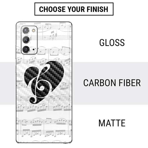 BW Musical Notes Galaxy Note20 5G Skin