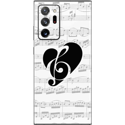BW Musical Notes Galaxy Note20 Ultra 5G Skin