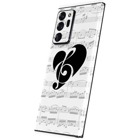 BW Musical Notes Galaxy Note20 Ultra 5G Skin