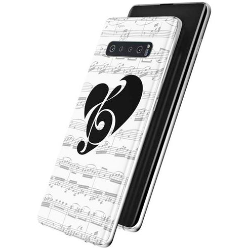 BW Musical Notes Galaxy S10 Plus Skin