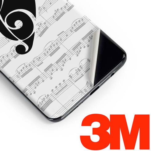 BW Musical Notes Galaxy S10 Skin