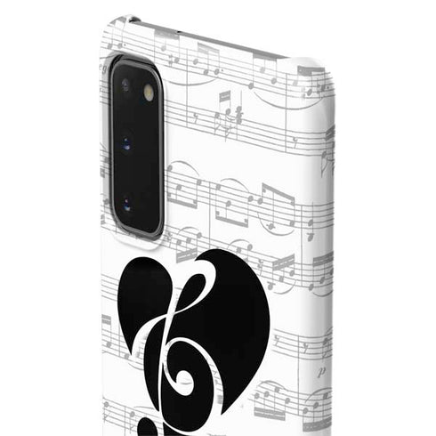 BW Musical Notes Galaxy S20 Lite Case