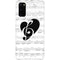 BW Musical Notes Galaxy S20 Lite Case