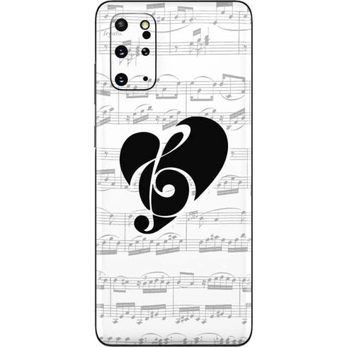 BW Musical Notes Galaxy S20 Plus Skin