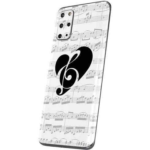 BW Musical Notes Galaxy S20 Plus Skin