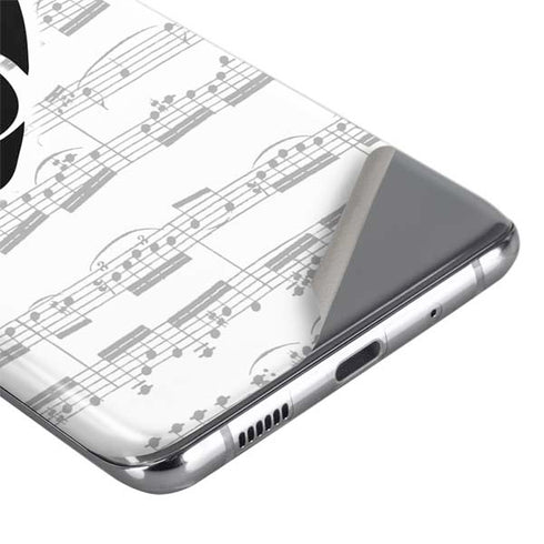 BW Musical Notes Galaxy S20 Plus Skin