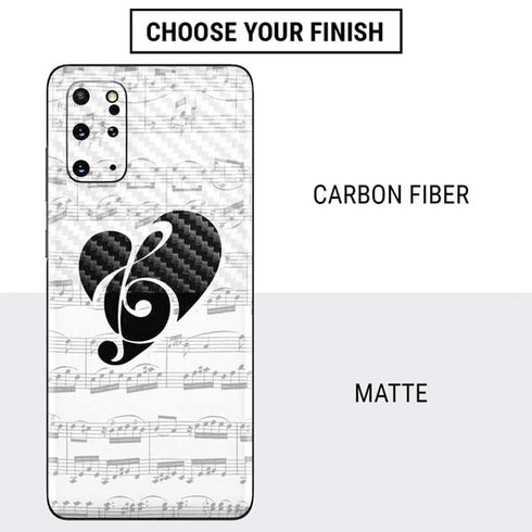 BW Musical Notes Galaxy S20 Plus Skin