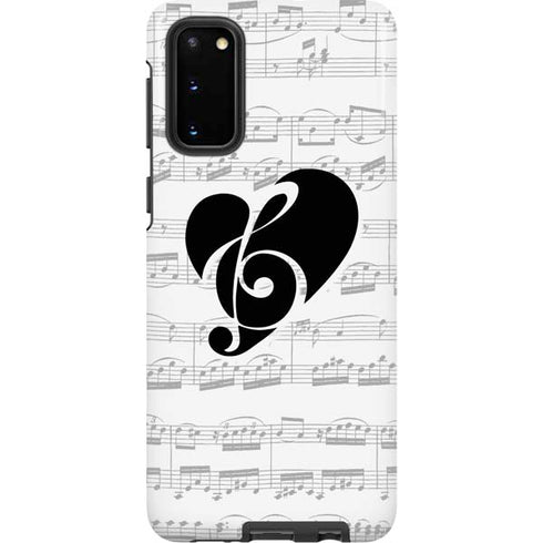 BW Musical Notes Galaxy S20 Pro Case