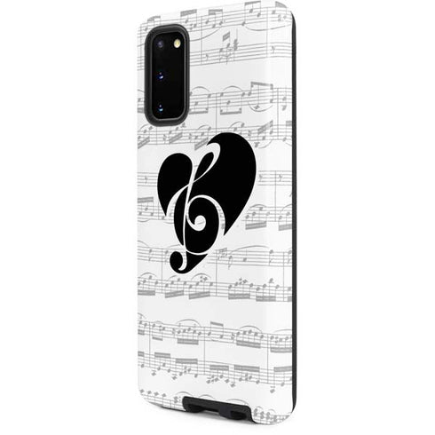 BW Musical Notes Galaxy S20 Pro Case