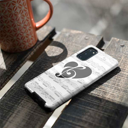 BW Musical Notes Galaxy S20 Pro Case