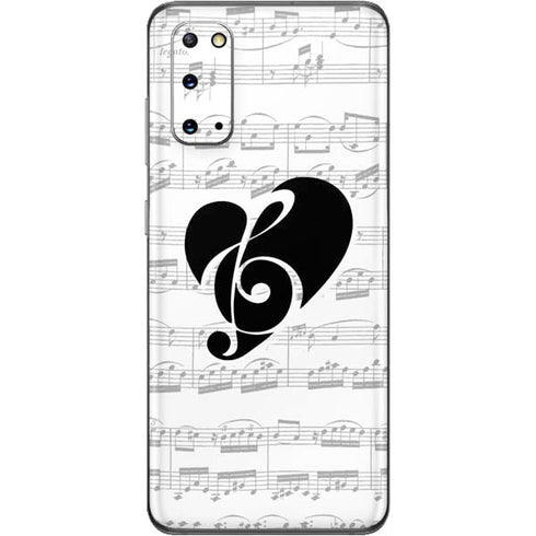 BW Musical Notes Galaxy S20 Skin