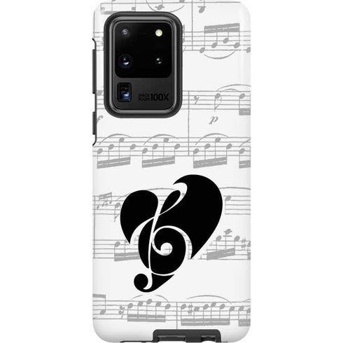 BW Musical Notes Galaxy S20 Ultra 5G Pro Case