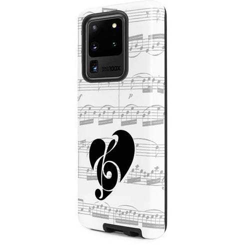 BW Musical Notes Galaxy S20 Ultra 5G Pro Case