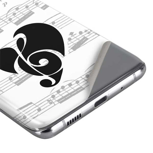 BW Musical Notes Galaxy S20 Ultra 5G Skin