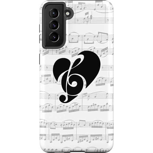 BW Musical Notes Galaxy S21 Plus 5G Pro Case