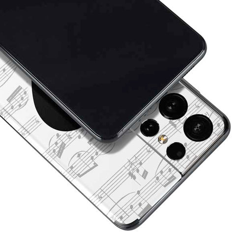 BW Musical Notes Galaxy S21 Ultra 5G Skin