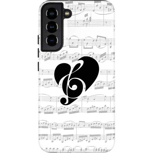 BW Musical Notes Galaxy S22 Plus Pro Case
