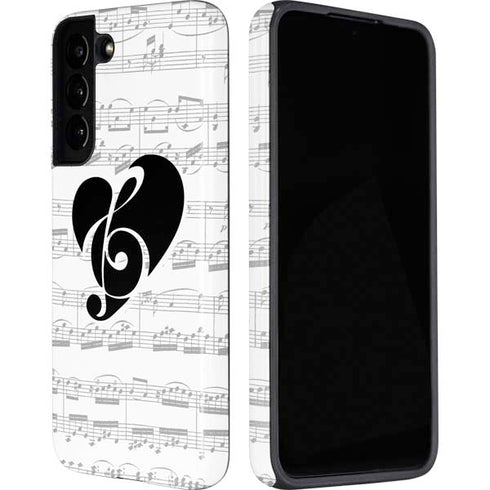 BW Musical Notes Galaxy S22 Pro Case