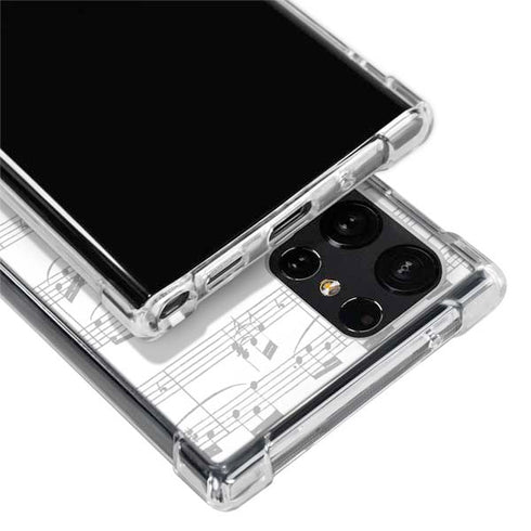 BW Musical Notes Galaxy S22 Ultra Clear Case
