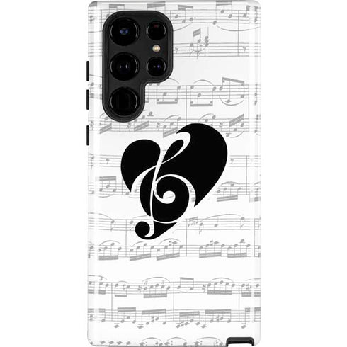BW Musical Notes Galaxy S22 Ultra Pro Case