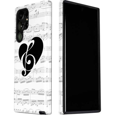 BW Musical Notes Galaxy S22 Ultra Pro Case